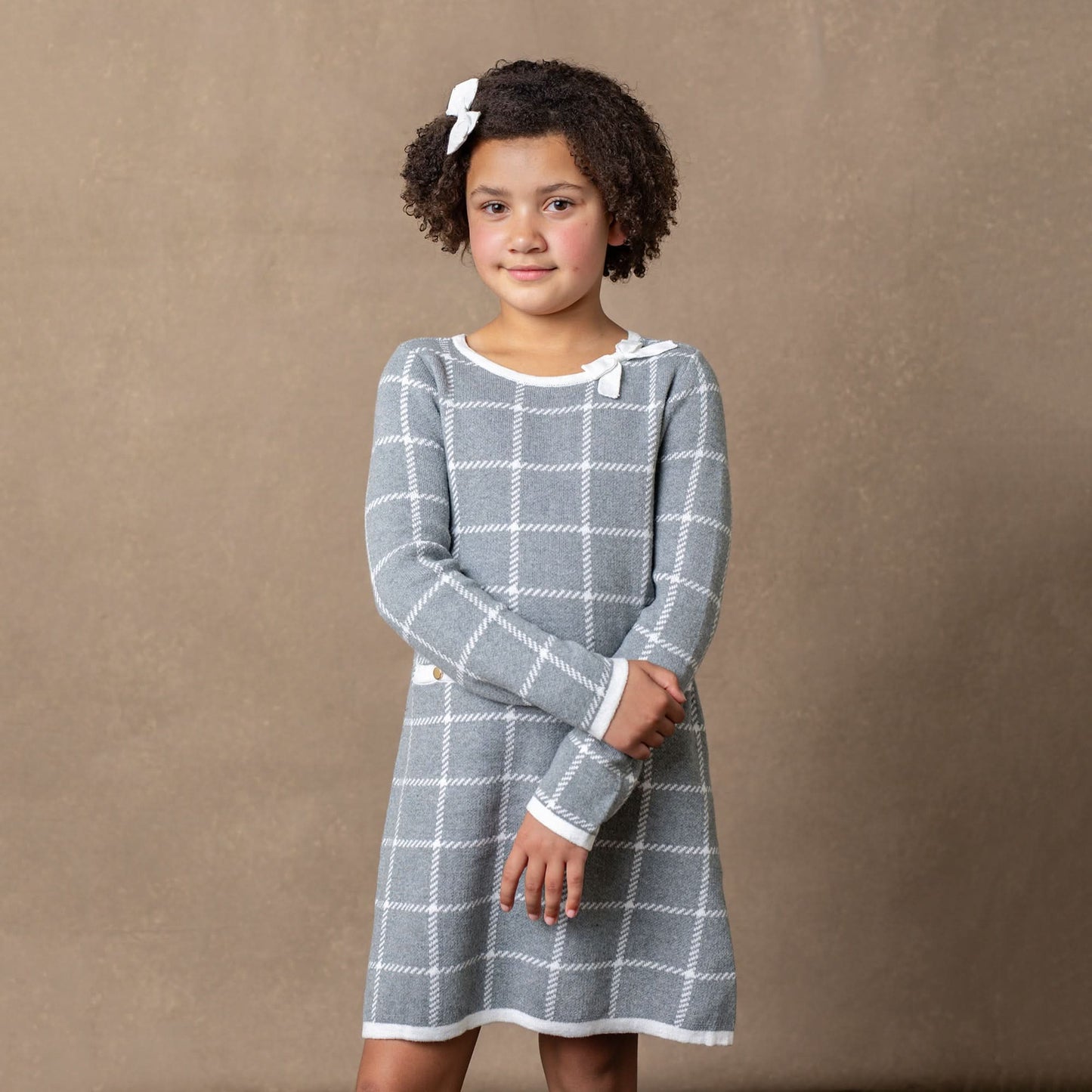 Bow Detail Sweater Dress - Baby