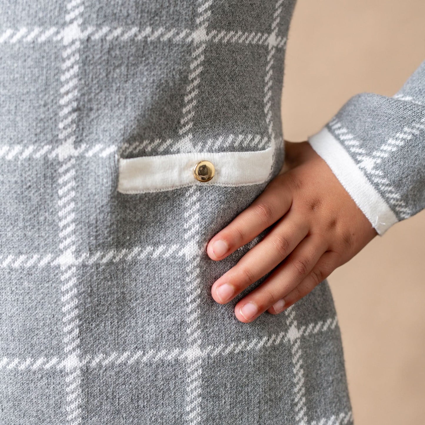 Bow Detail Sweater Dress - Baby