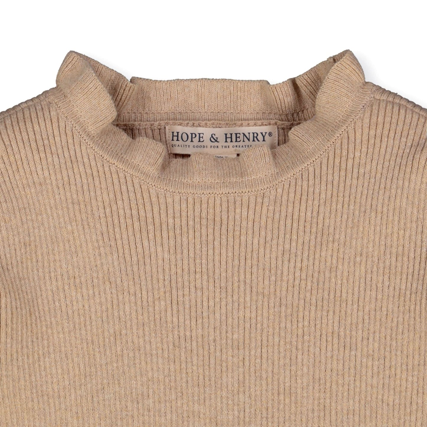 Ruffle Rib Knit Sweater Top - Baby