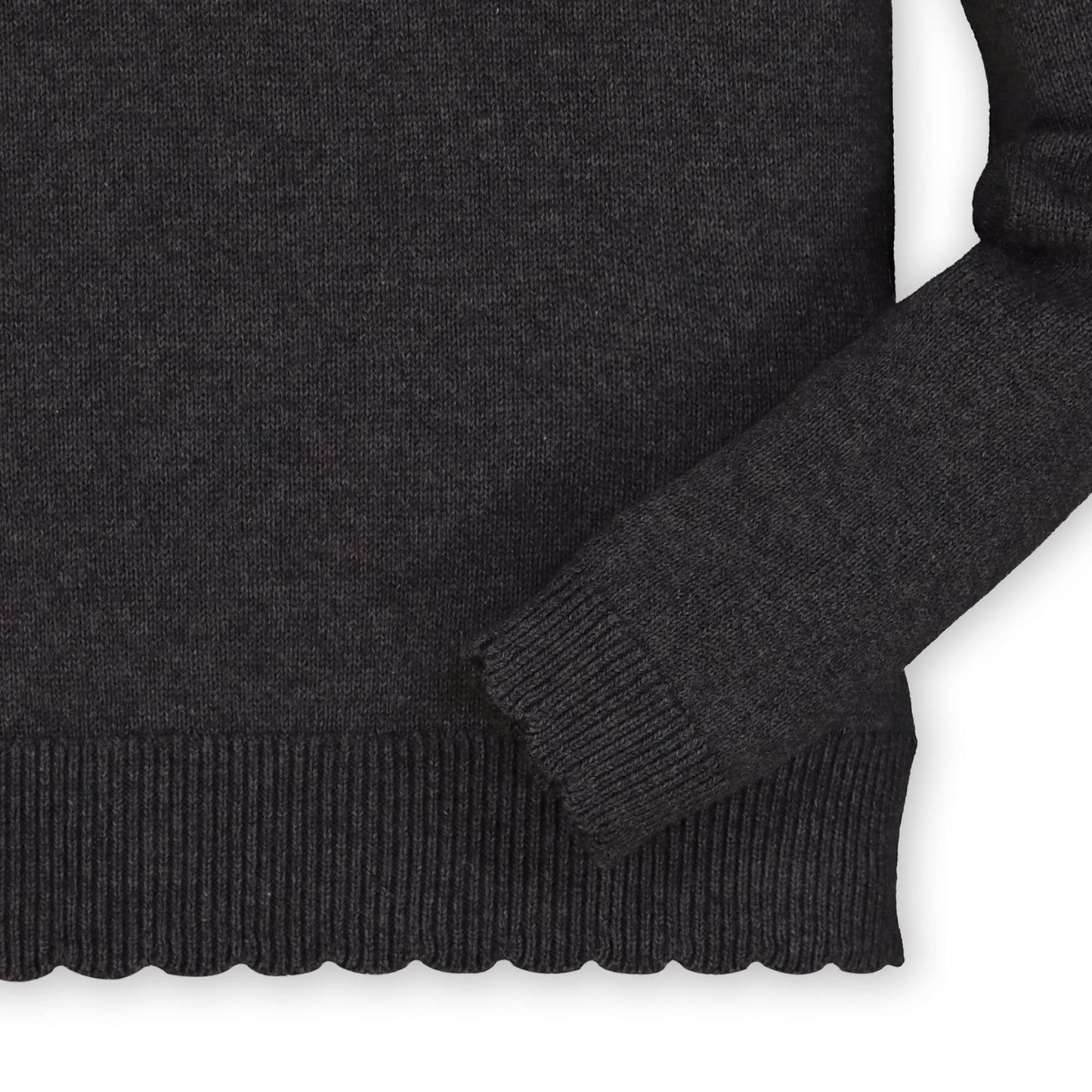 French Look Sweater with Collar and Bow
