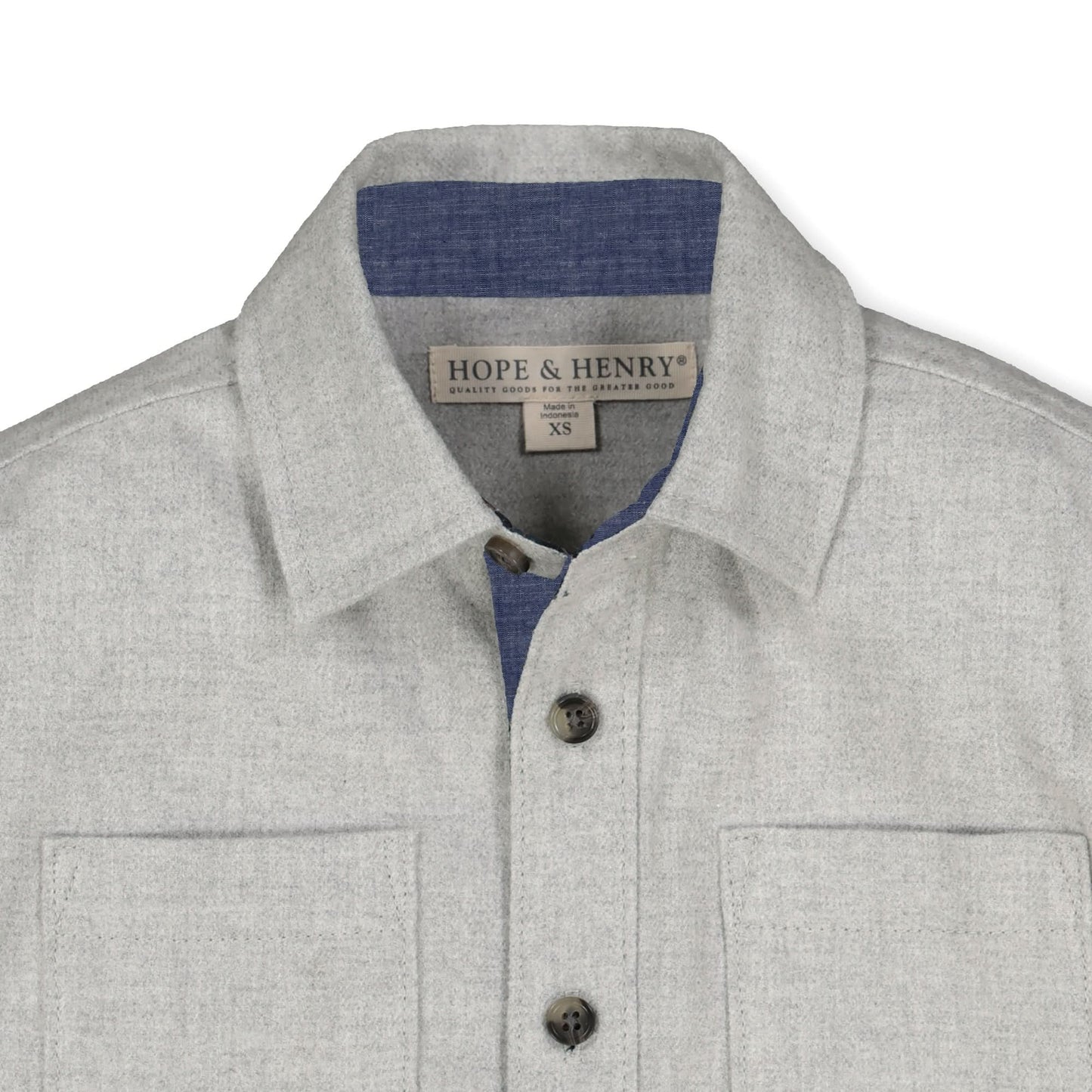 Organic Flannel Shirt with Elbow Patches - Baby