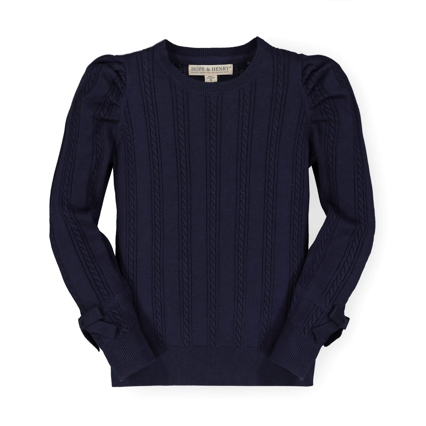 Puff Sleeve Sweater with Bows