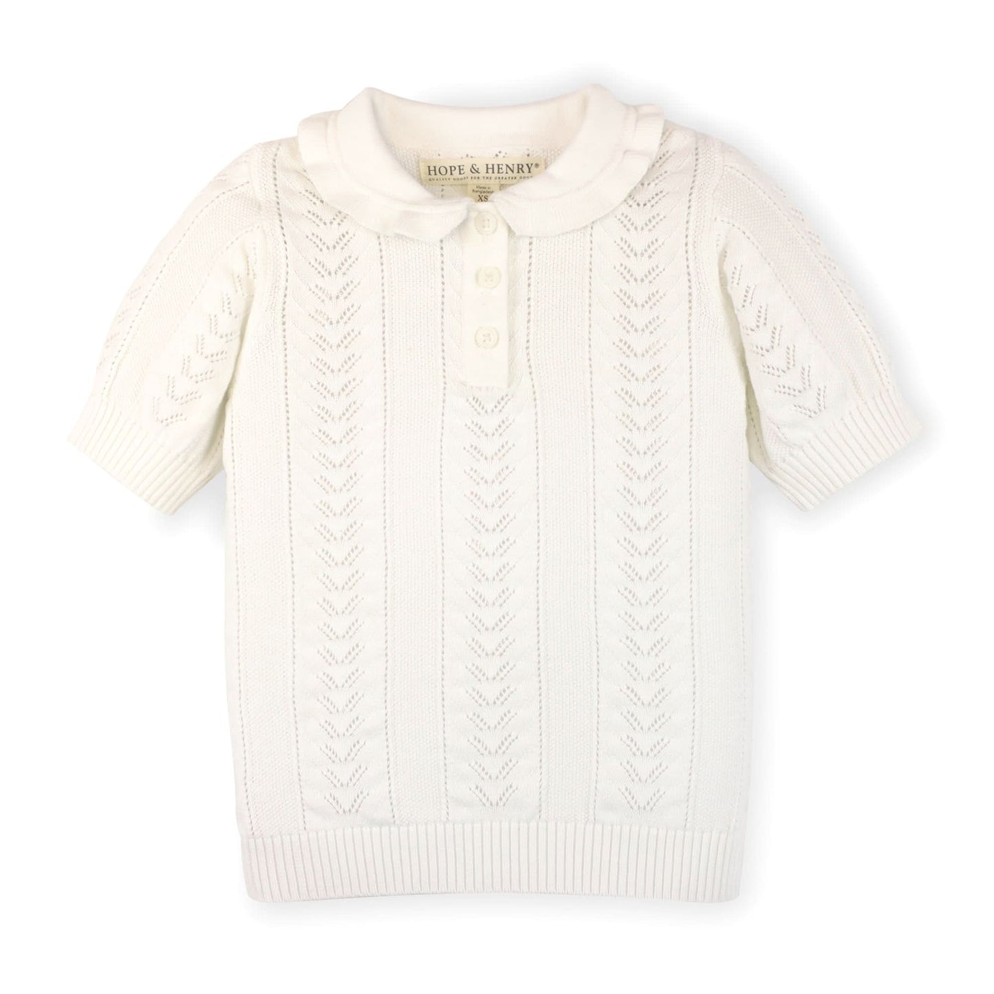 Peter Pan Collar Sweater Polo
