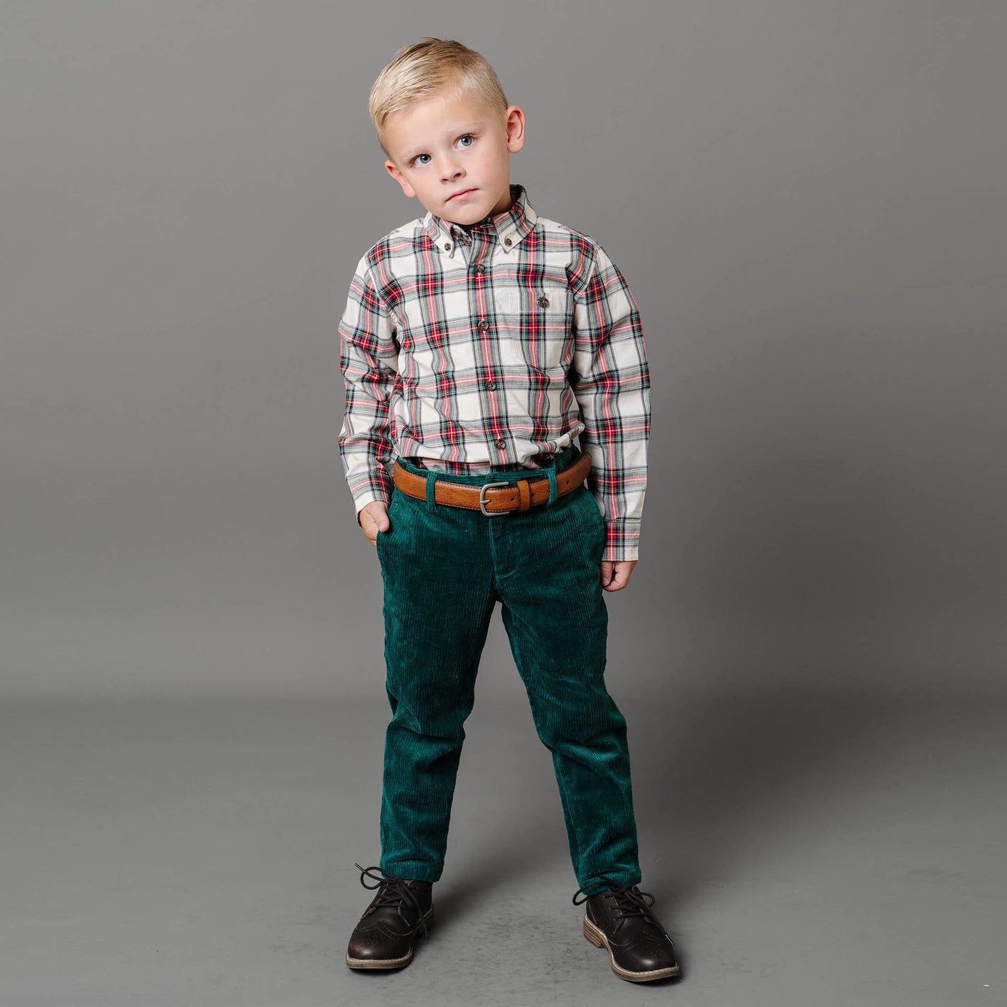 Stretch Poplin Button Down Shirt - Baby