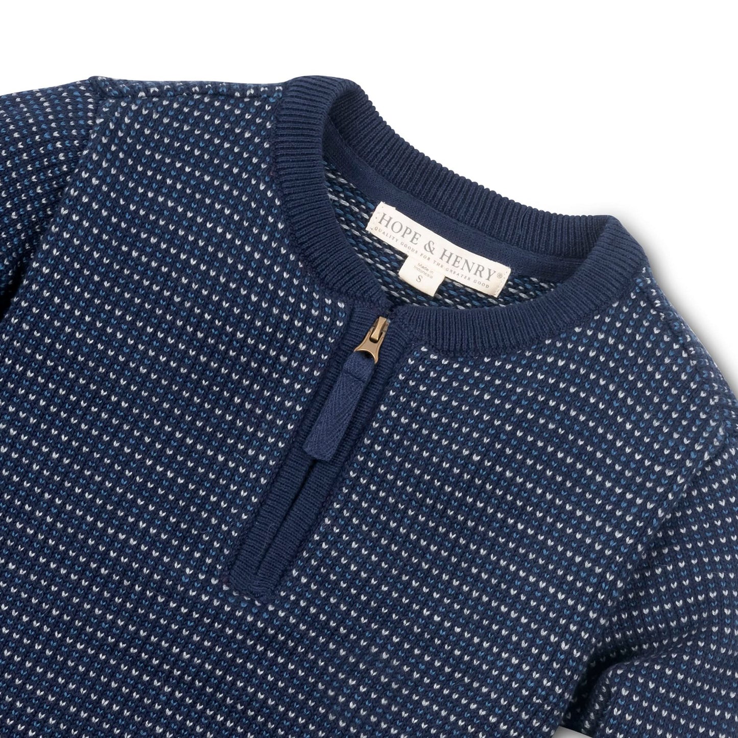 Sweater Henley with Zipper