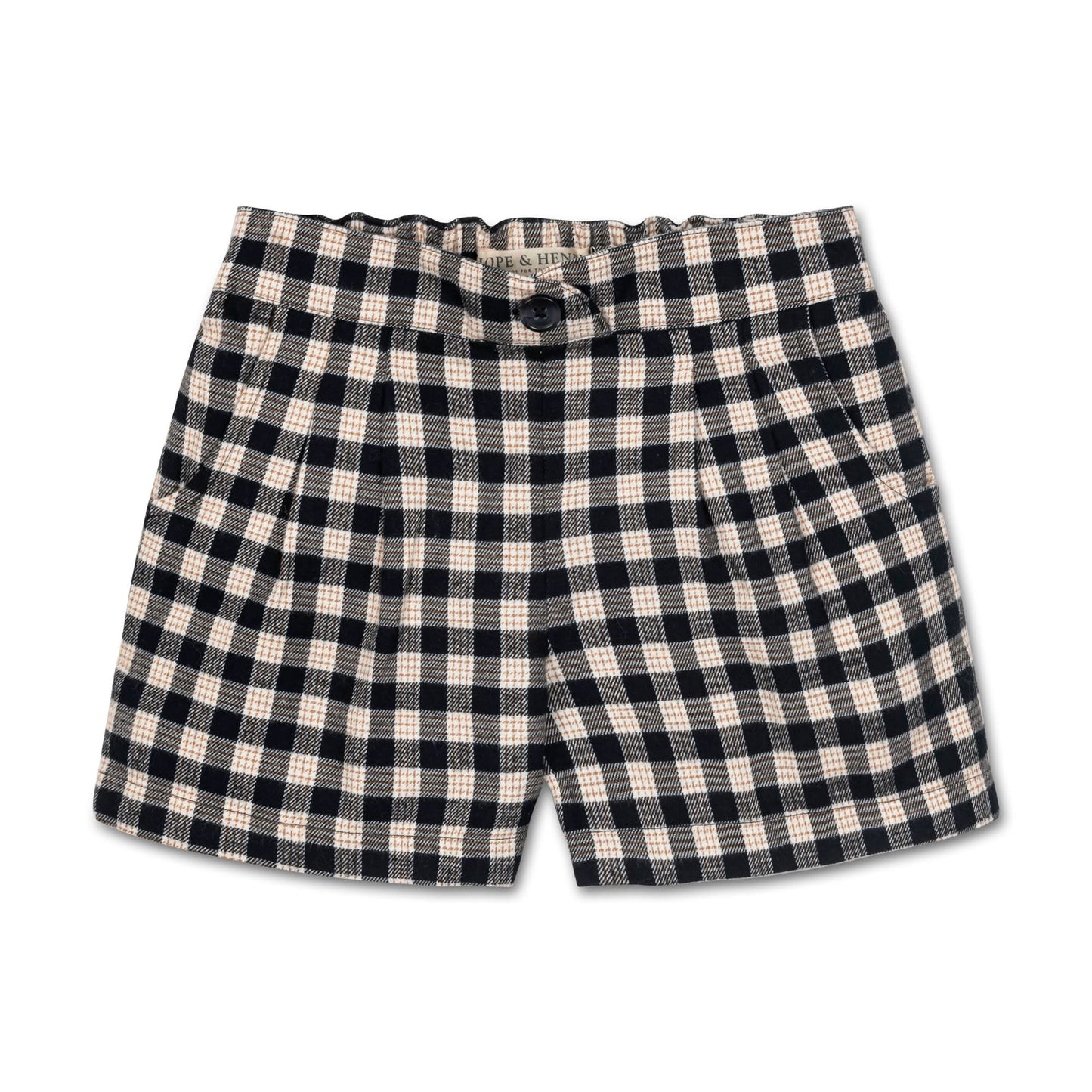 Pleated Organic Flannel Short - Baby