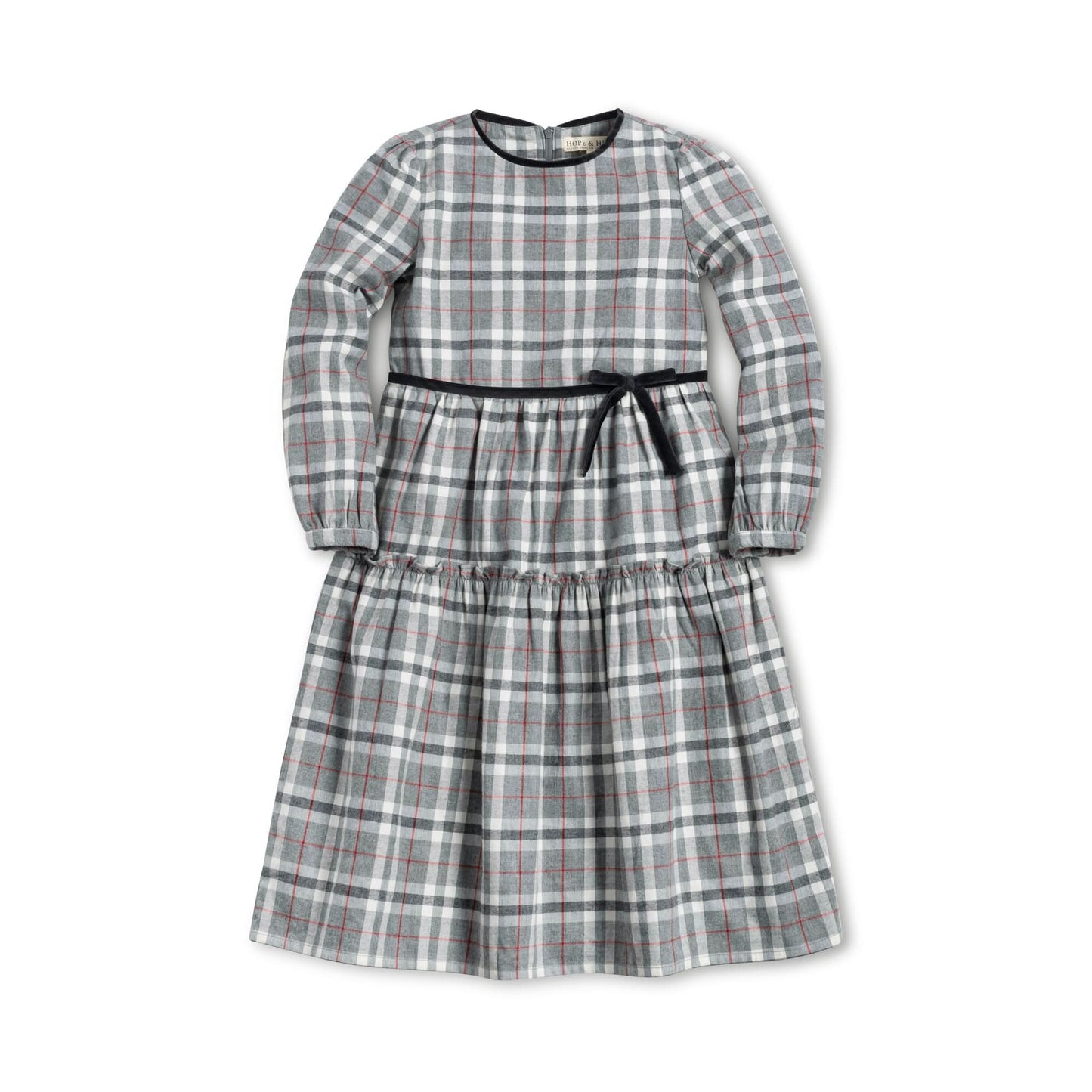 Tiered Flannel Dress - Baby