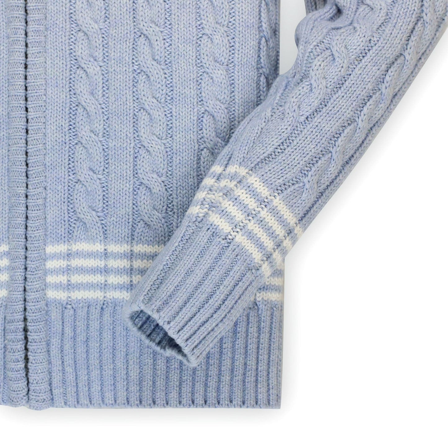 Zip-Up Textured Sweater