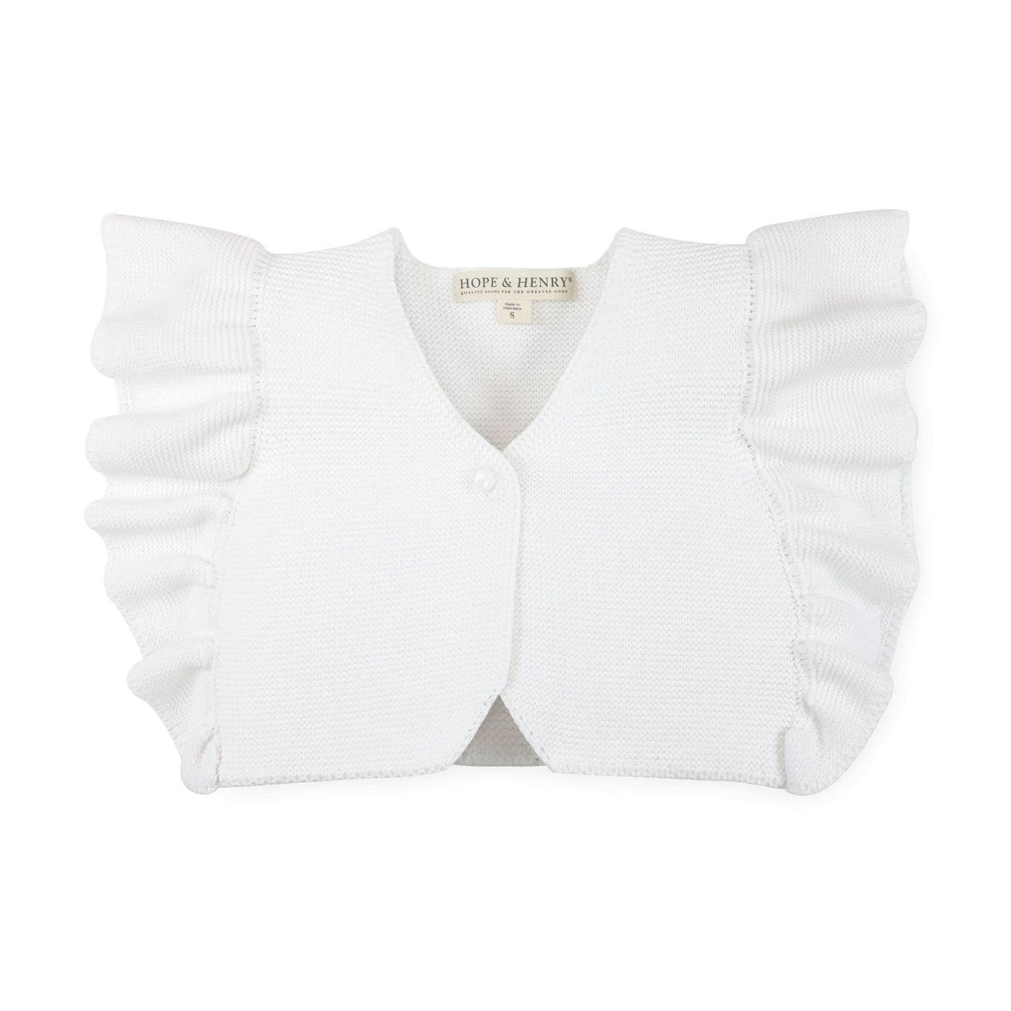 Ruffle Sleeve Sweater Vest - Baby