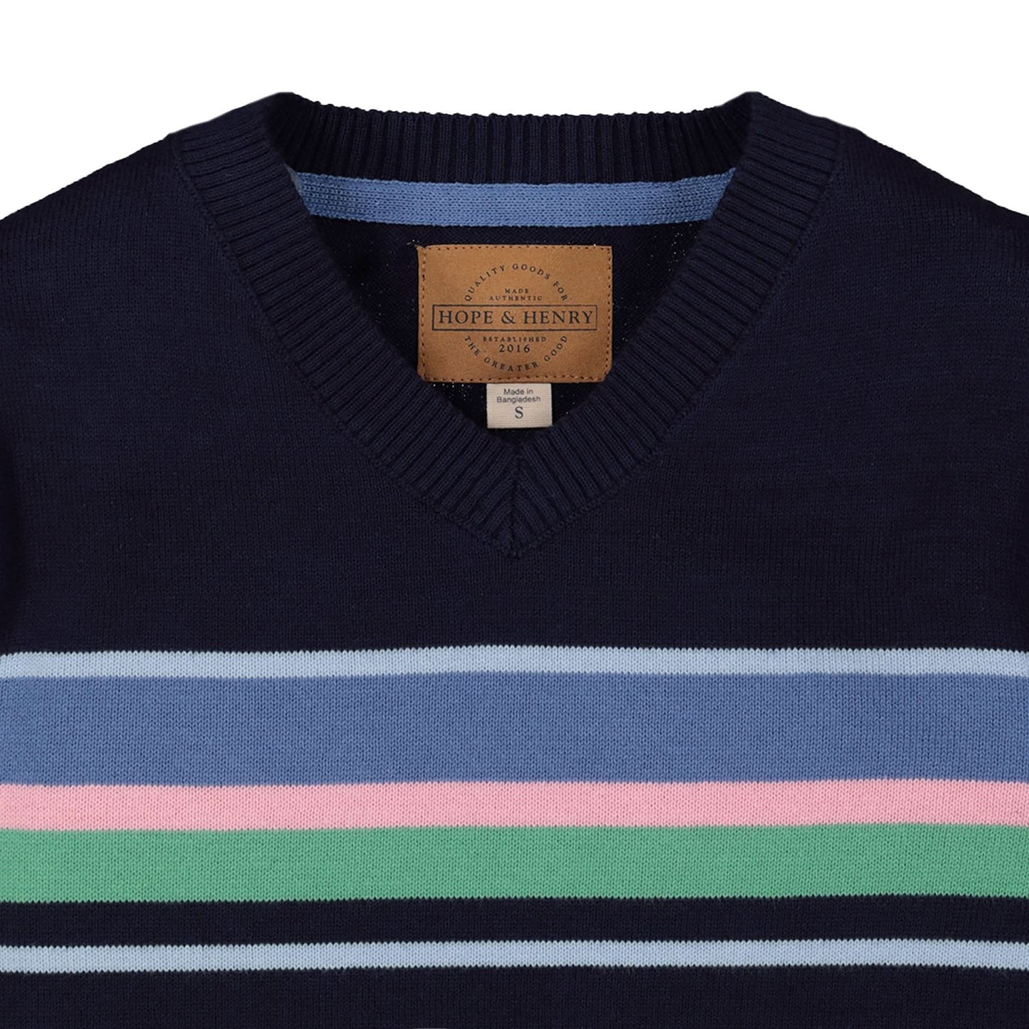 Fine Gauge Organic V-Neck Sweater - Baby