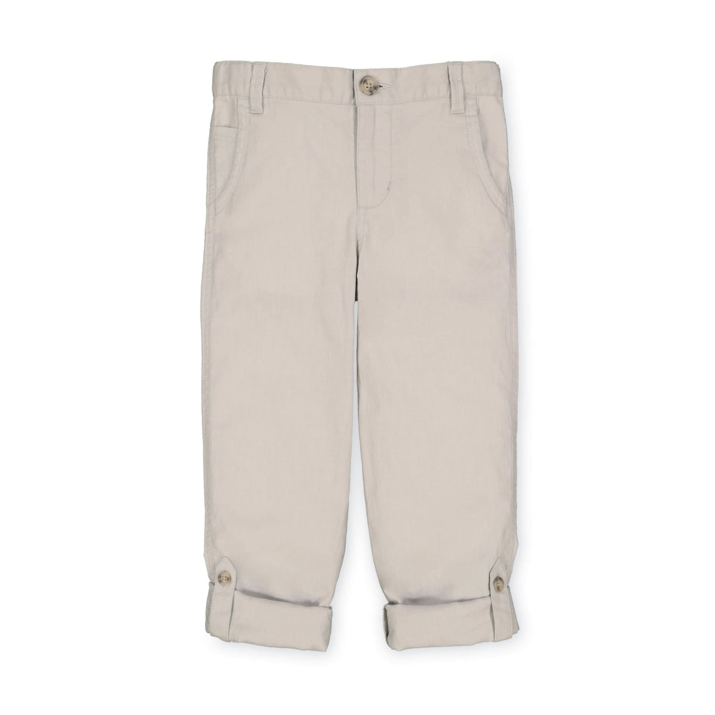 Relaxed Linen Roll-Up Pant