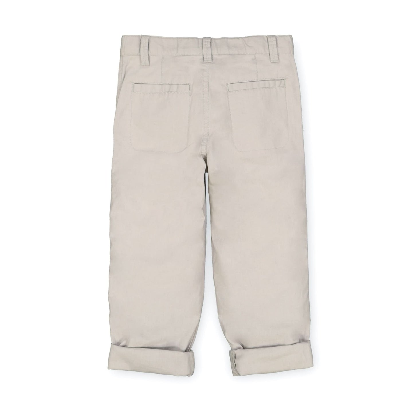 Relaxed Linen Roll-Up Pant