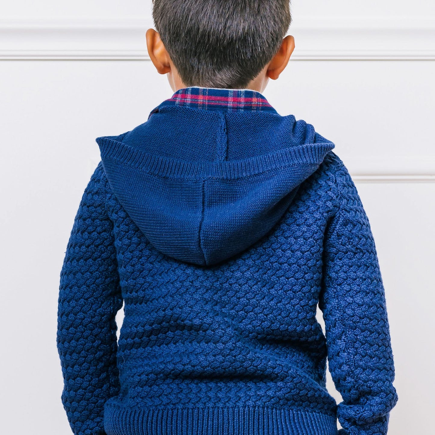 Hooded Half Zip Organic Sweater