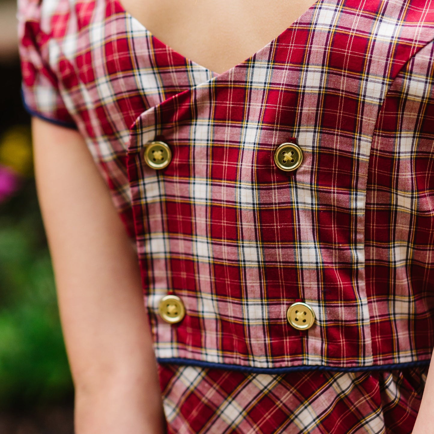 Short Sleeve Organic Schoolgirl Dress - Baby