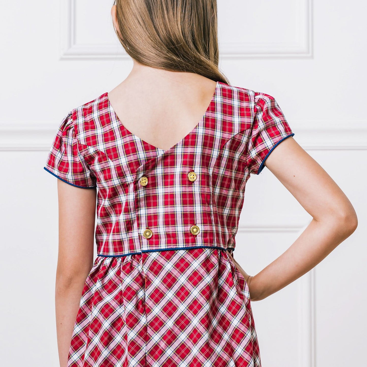Short Sleeve Organic Schoolgirl Dress - Baby