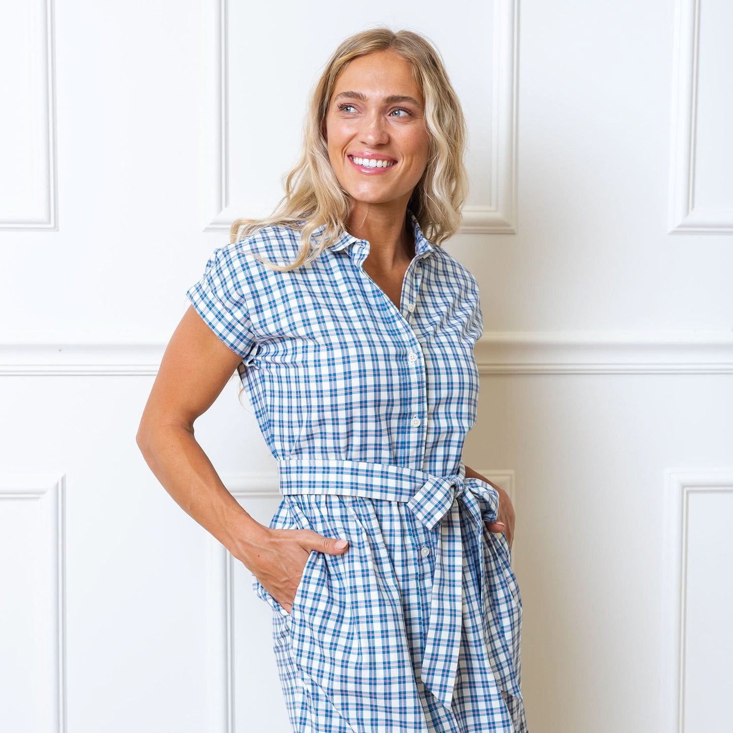 Button Front Organic Maxi Dress