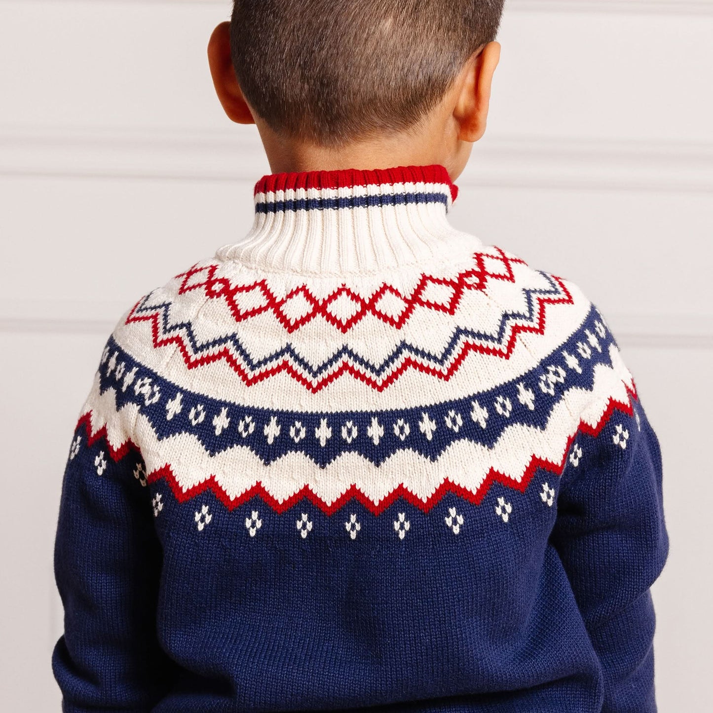 Half Zip Organic Ski Sweater - Baby