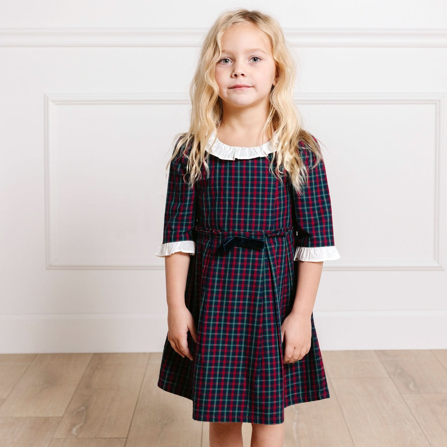 Organic Ruffle Trim Party Dress - Baby