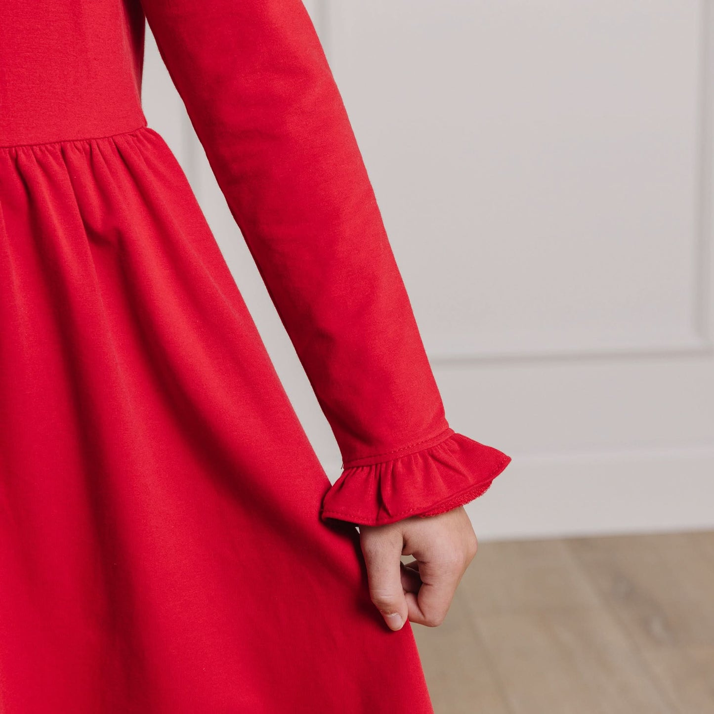 Ruffle Trim Knit Dress - Baby