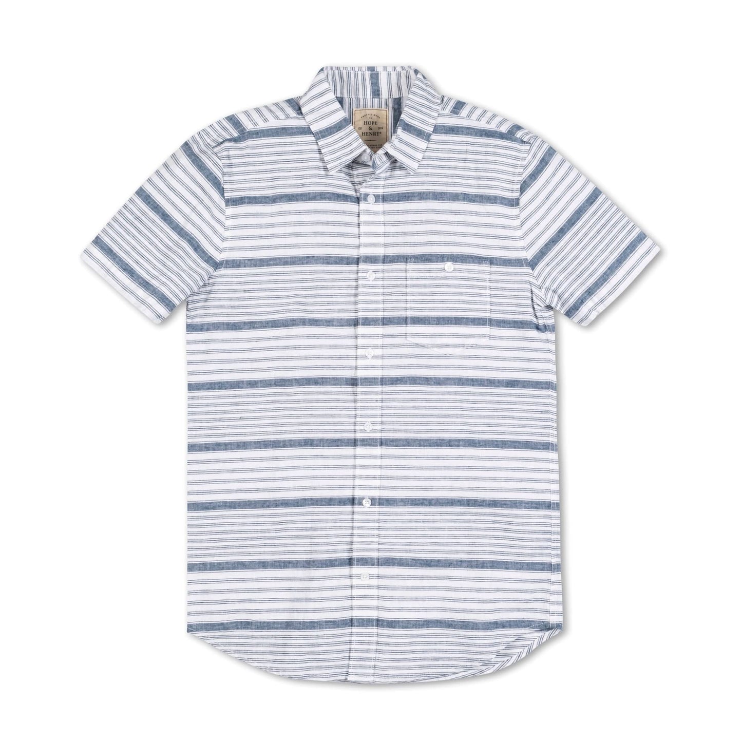 Linen Short Sleeve Button Down Shirt