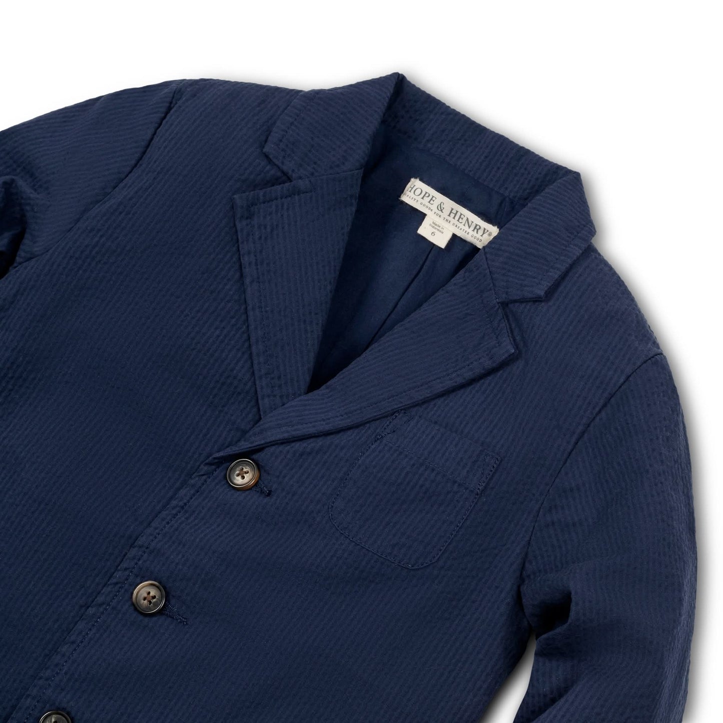 Organic Seersucker Suit Jacket