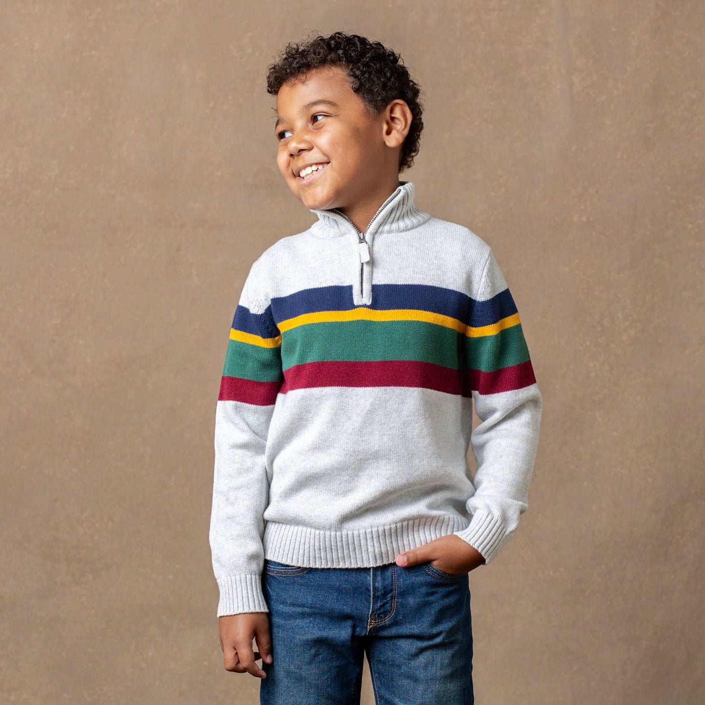 Organic Half Zip Sweater