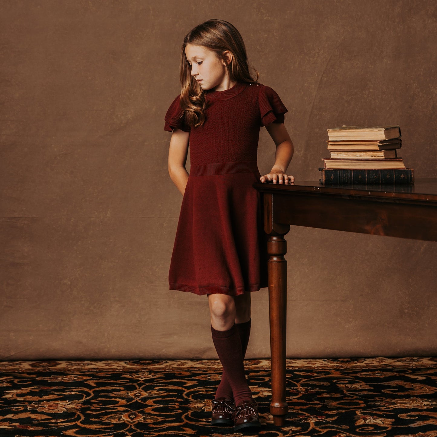 Organic Flutter Sleeve Sweater Dress - Baby