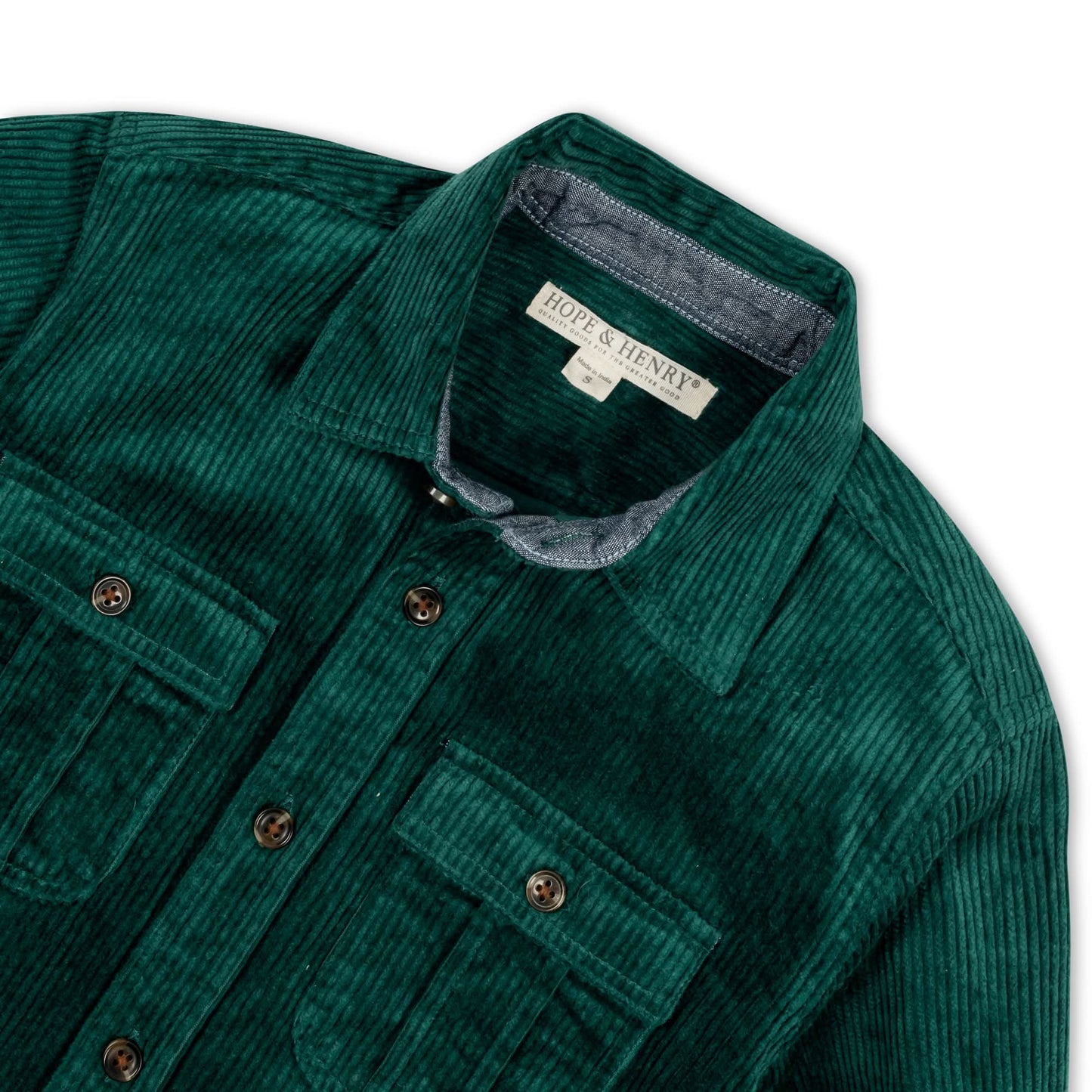 Organic Corduroy Flap Pocket Shirt - Baby