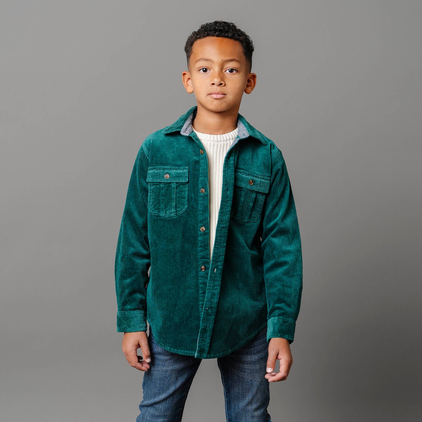 Organic Corduroy Flap Pocket Shirt - Baby