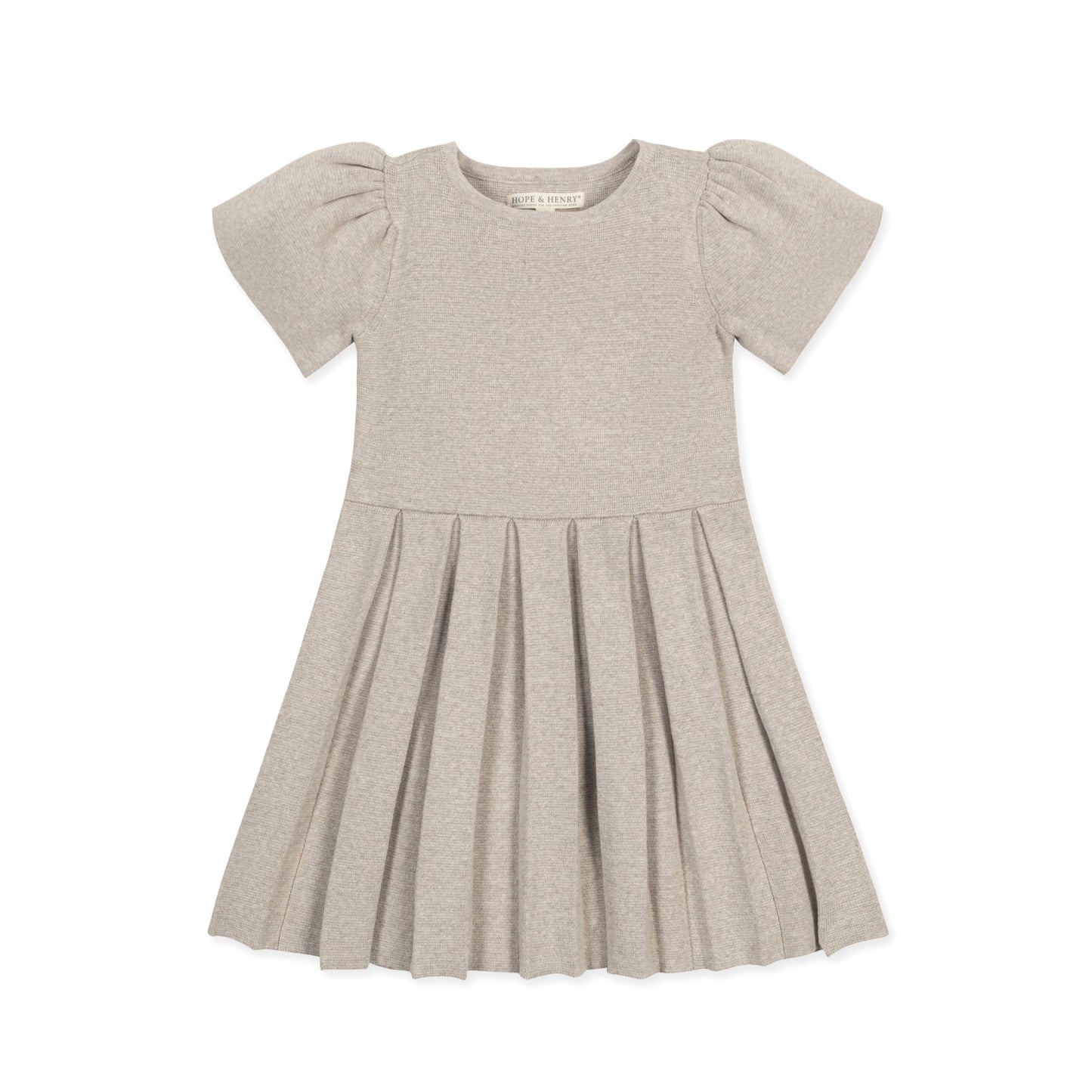 Organic Pleated Sweater Dress