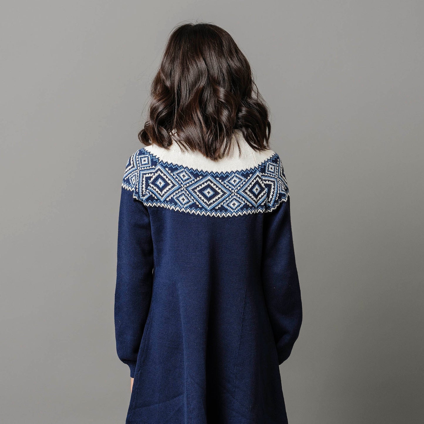 Organic Fair Isle Raglan Sweater Dress - Baby