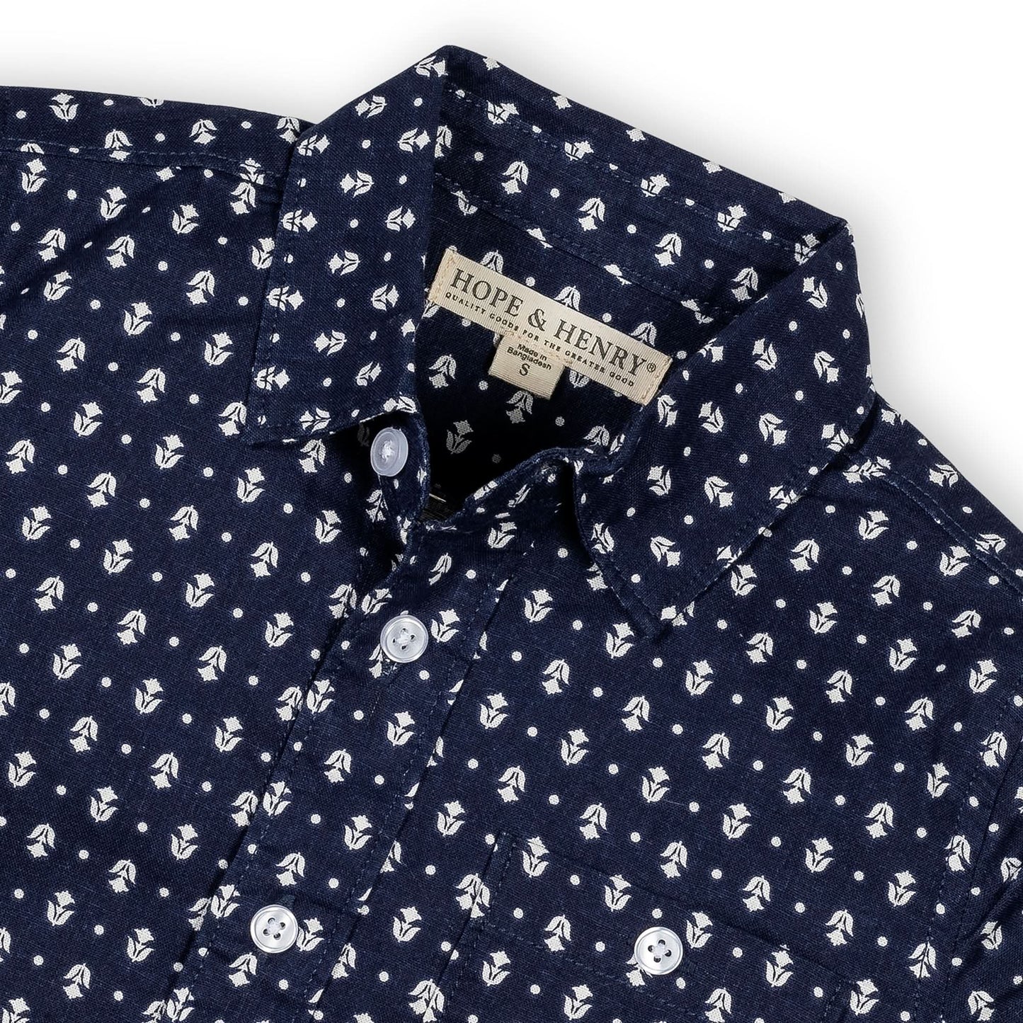 Linen Short Sleeve Button Down Shirt - Baby