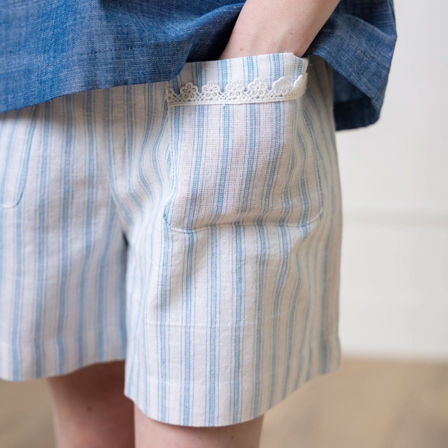 Linen Flat Front Short
