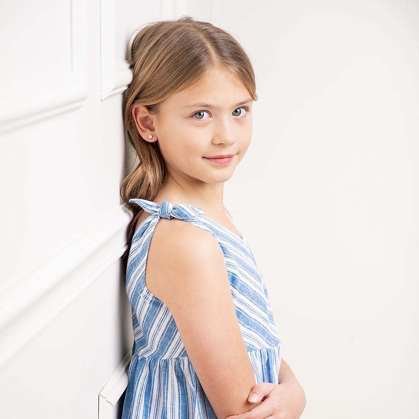 Bow Shoulder Swing Dress - Baby