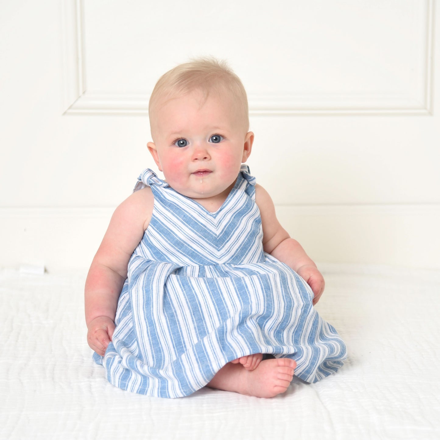 Bow Shoulder Swing Dress - Baby