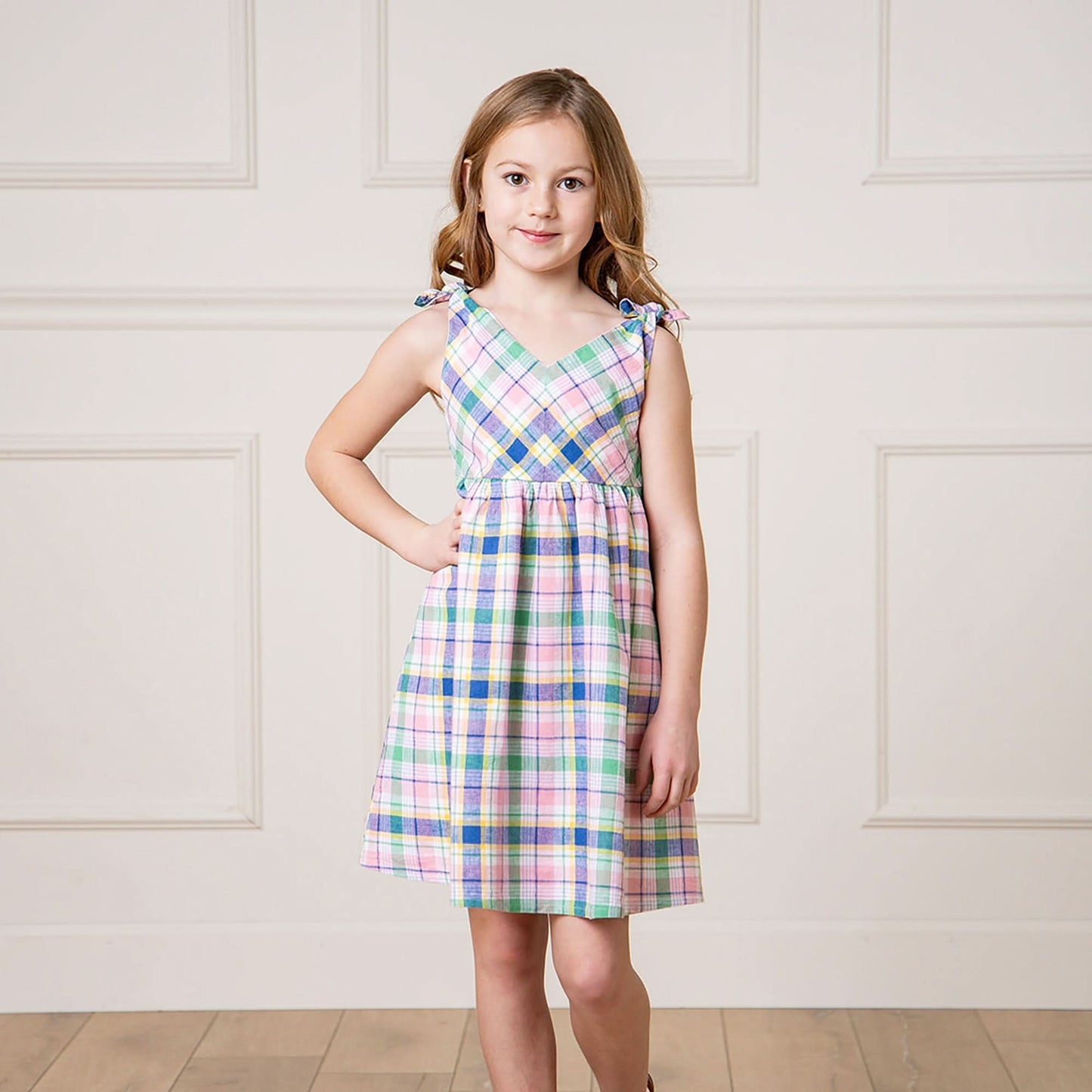 Bow Shoulder Swing Dress - Baby