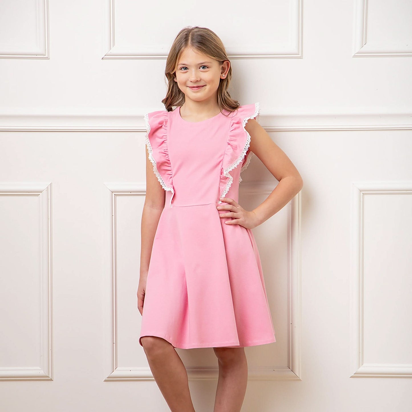 Sleeveless Organic Knit Pinafore Dress - Baby