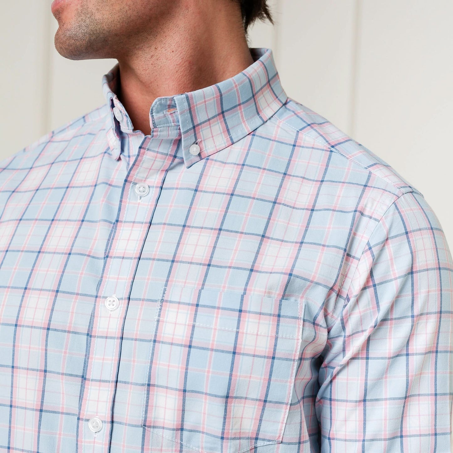 Stretch Organic Poplin Button Down Shirt