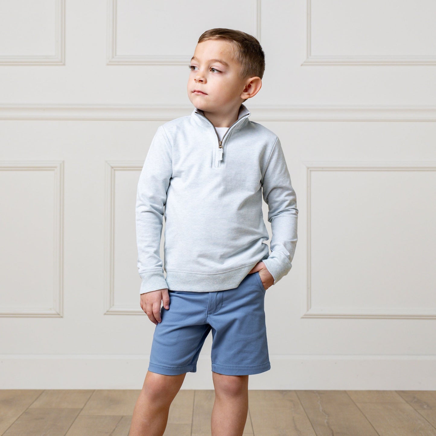 Organic French Terry Half-Zip