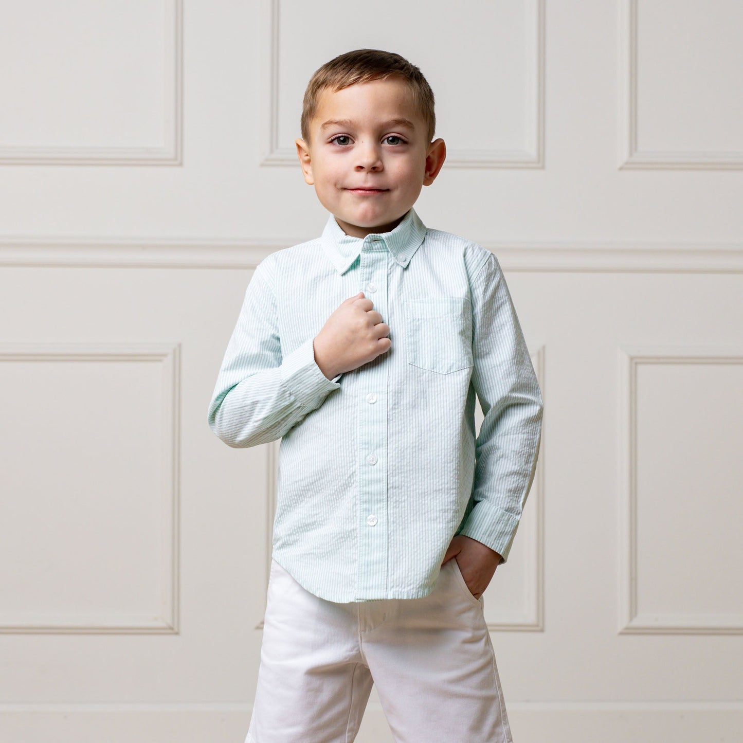 Organic Seersucker Shirt