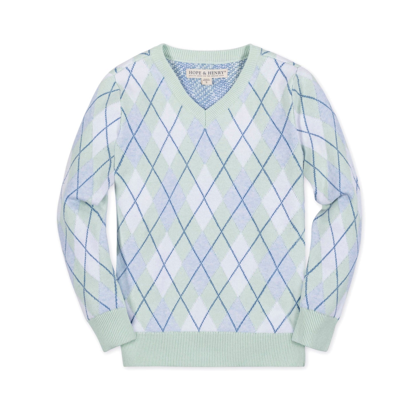 Organic Fine Gauge V-Neck Sweater