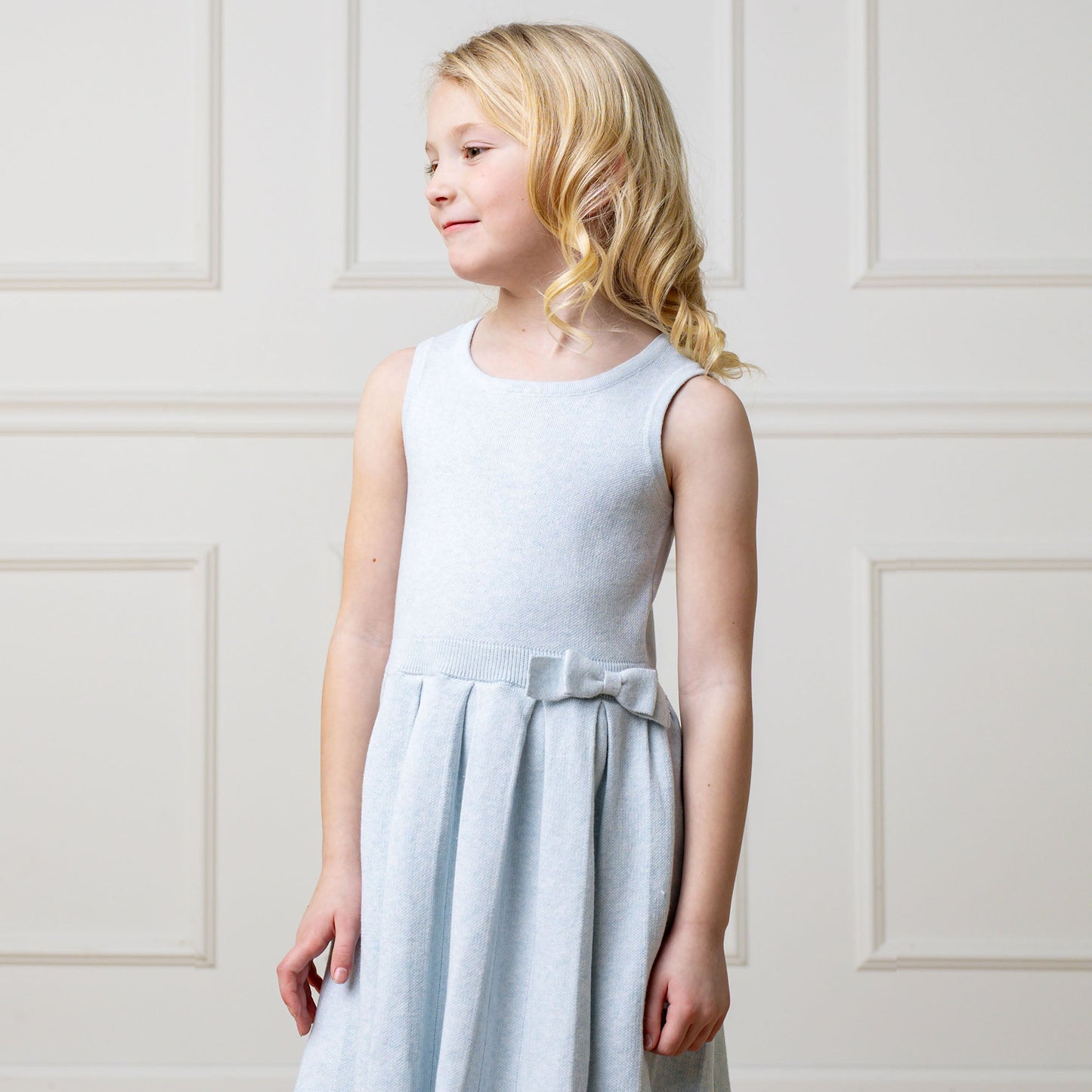 Organic Pleated Sweater Dress