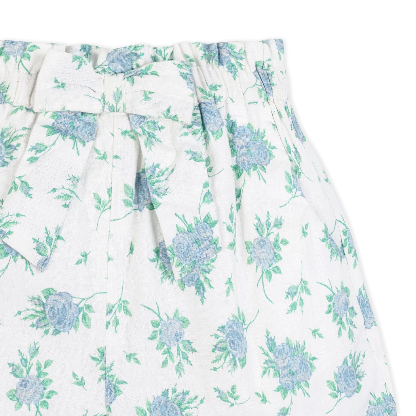 Linen Pull-On Paperbag Shorts