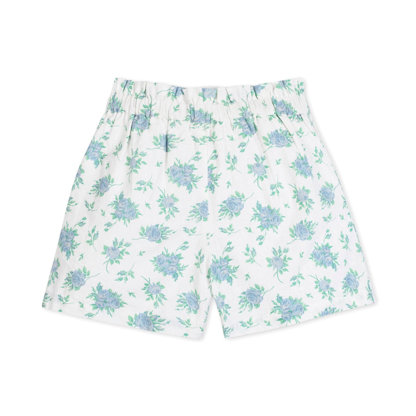 Linen Pull-On Paperbag Shorts