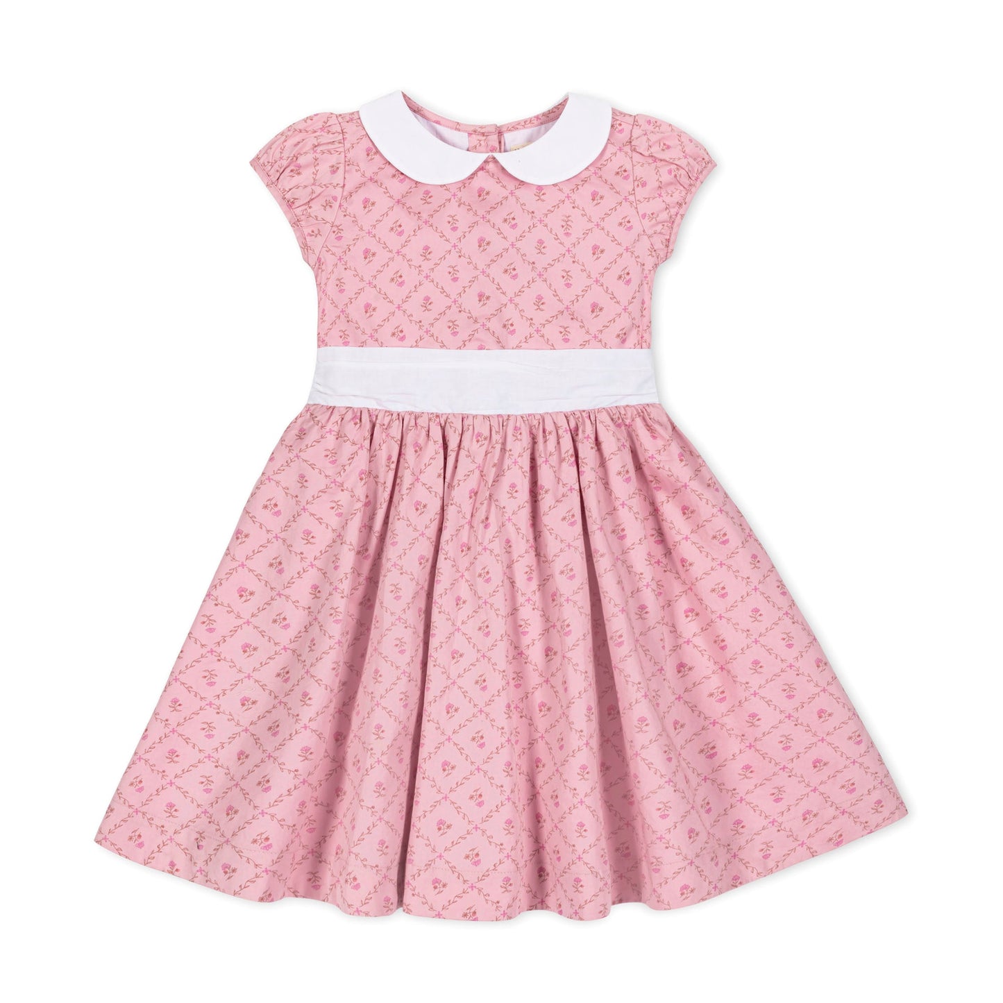 Organic Sateen Peter Pan Collar Dress