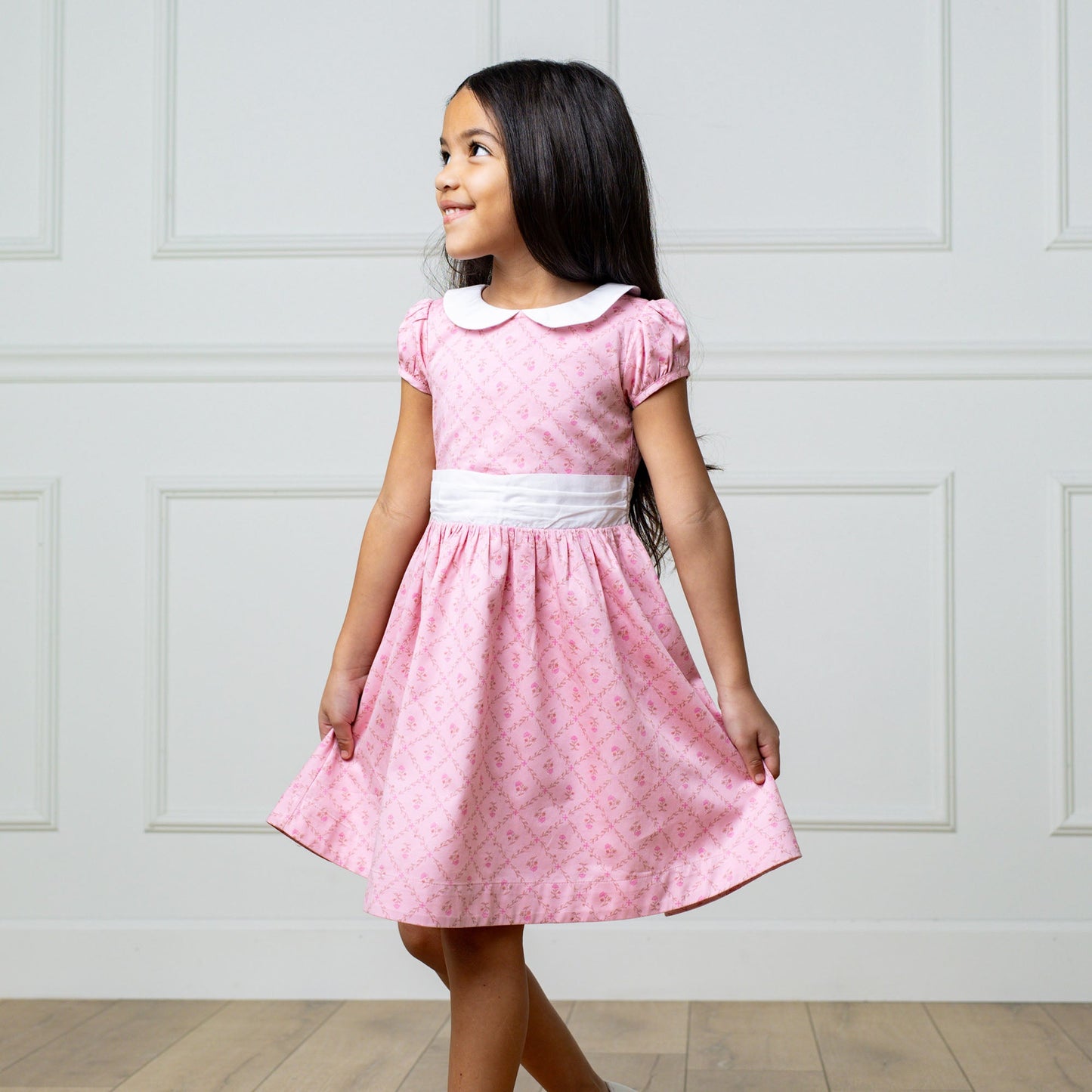 Organic Sateen Peter Pan Collar Dress