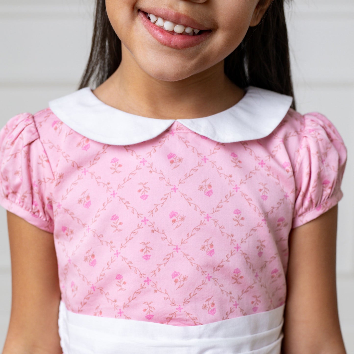Organic Sateen Peter Pan Collar Dress