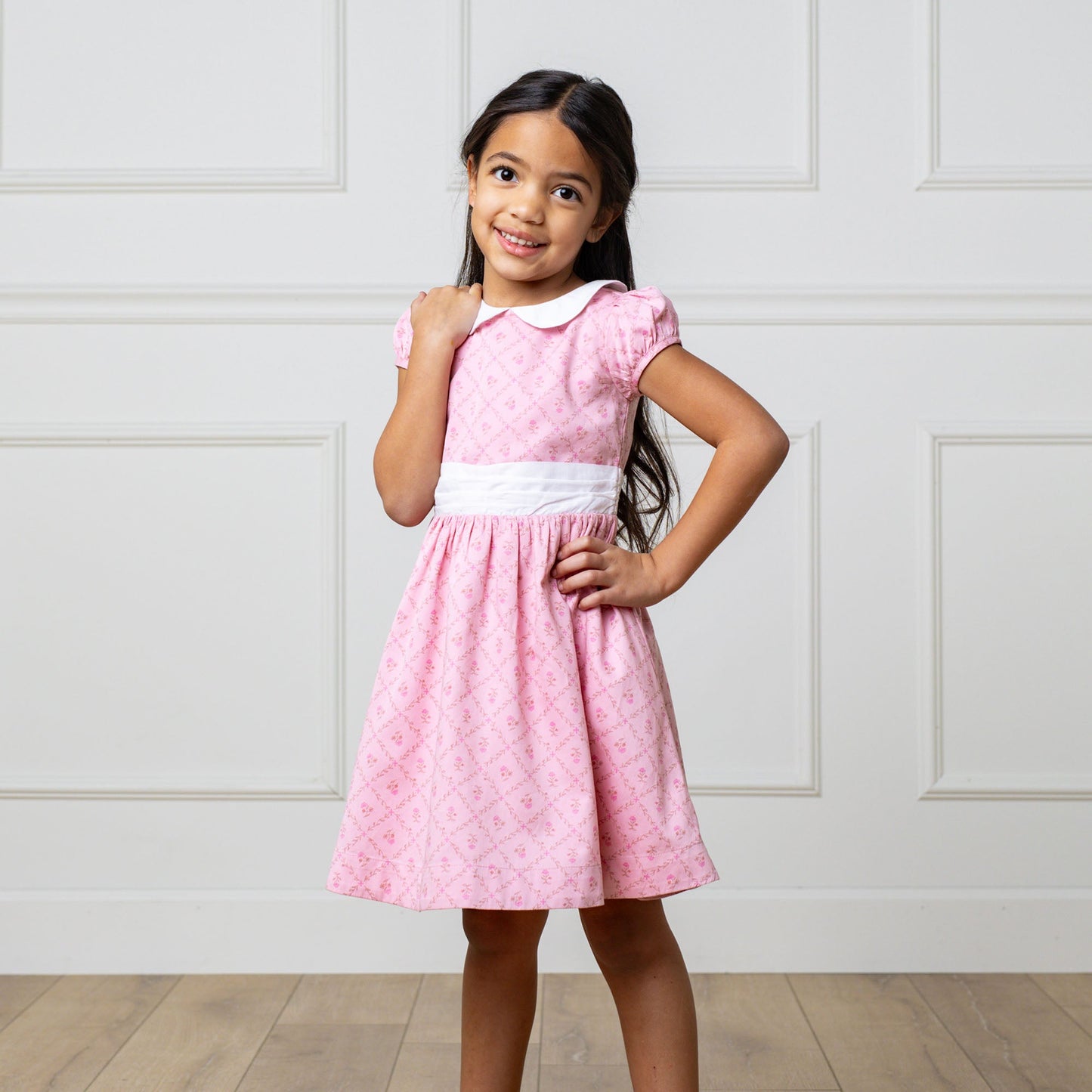 Organic Sateen Peter Pan Collar Dress