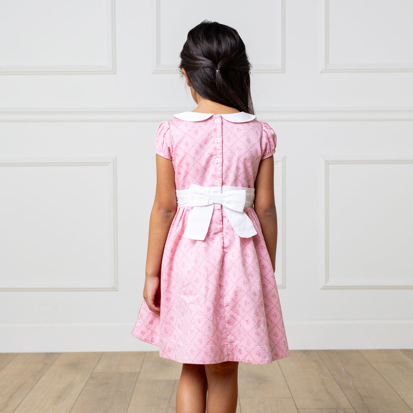 Organic Sateen Peter Pan Collar Dress