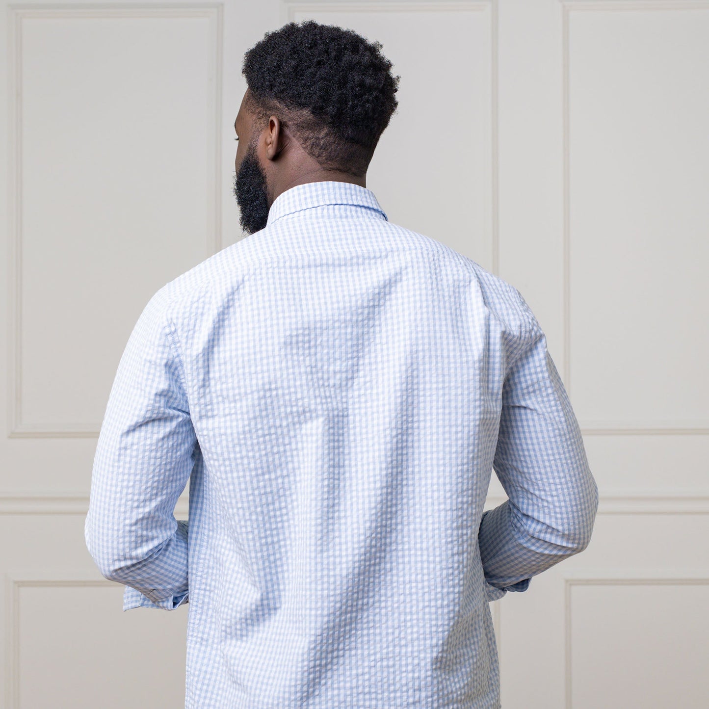 Organic Seersucker Button Down Shirt